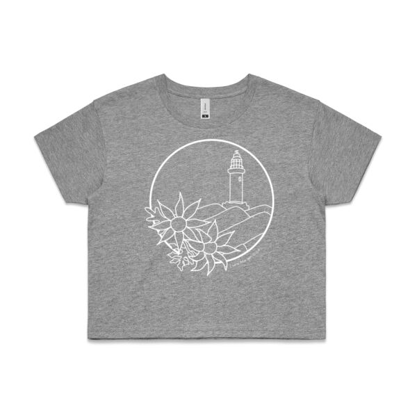 Flannel Flower | women's crop tee Thumbnail