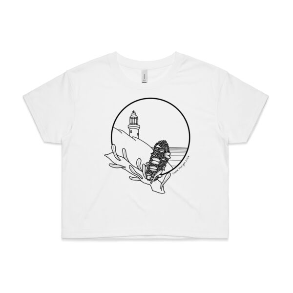 Banksia | women's crop tee - dark print Thumbnail